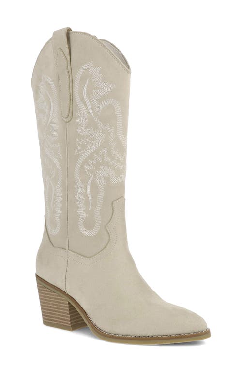 Mia Crosley Western Boot In White