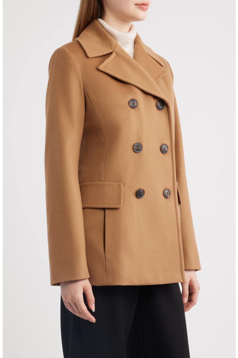 Ali Wool Peacoat (Nordstrom Exclusive), Alternate, color, CAMEL