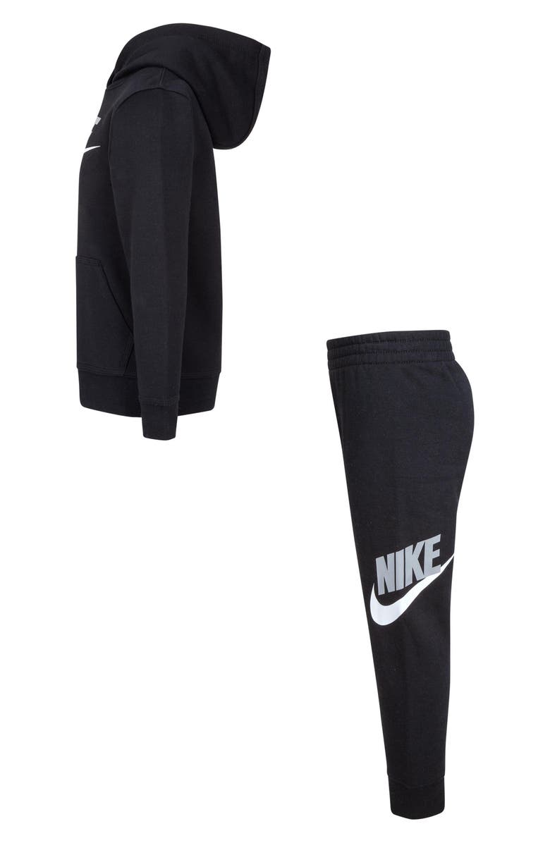 Nike Club Logo Print Pullover Hoodie & Joggers Set, Alternate, color, 
