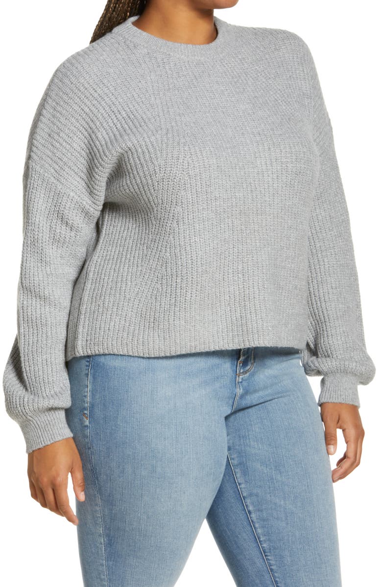 BP. Oversize Crewneck Sweater, Alternate, color,