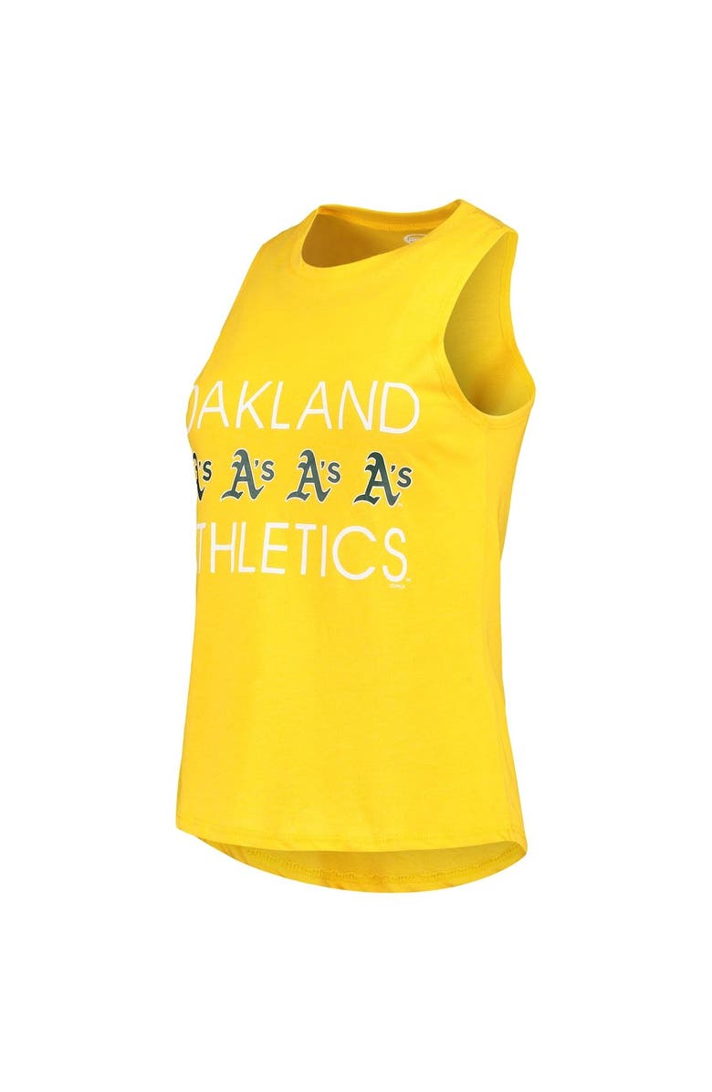 CONCEPTS SPORT Women's Concepts Sport Green/Gold Oakland Athletics Meter Muscle Tank Top & Pants Sleep Set, Alternate, color, Green