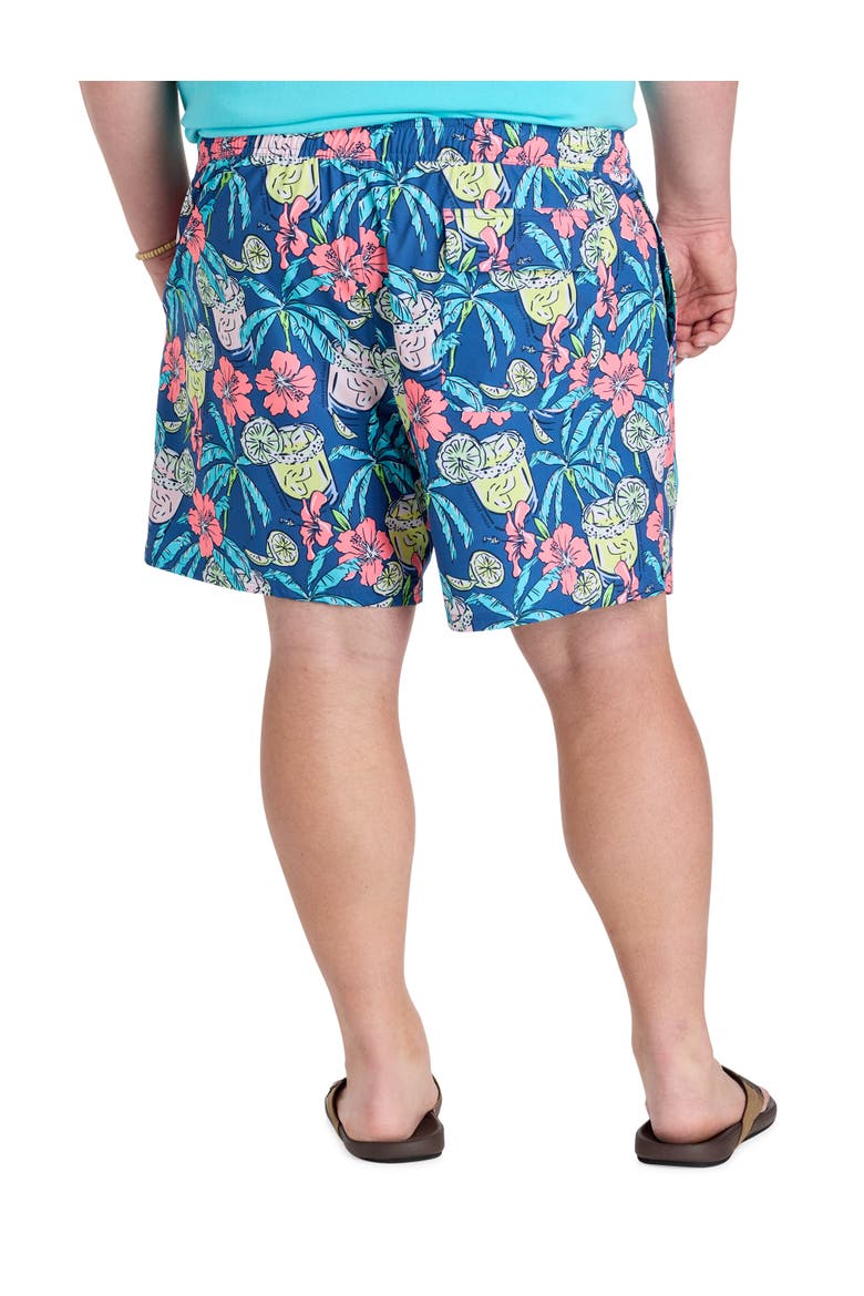 Big & Tall Printed Chappy Swim Trunks V2, Alternate, color, MOONSHINE