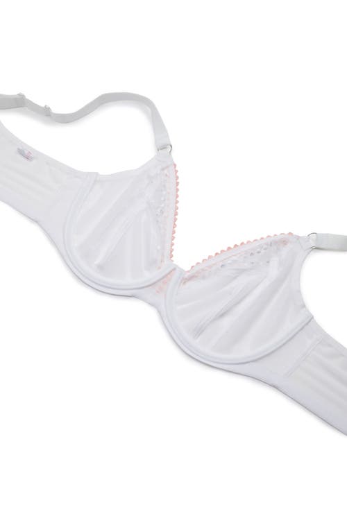 Elomi Matilda Full Figure Underwire Plunge Bra In White