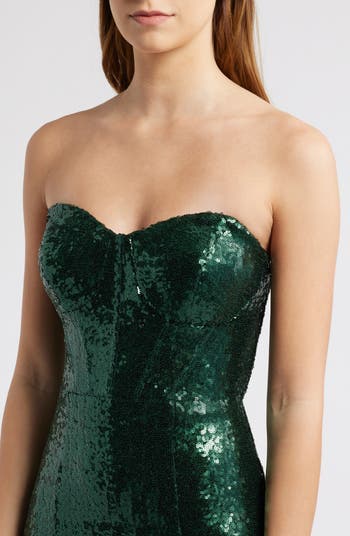 Hunter Strapless Lace-Up Gown