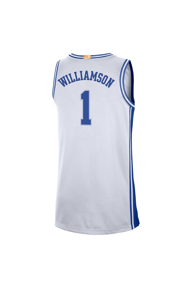 Men's Nike Zion Williamson White Duke Blue Devils Limited Basketball Jersey, Alternate, color, White