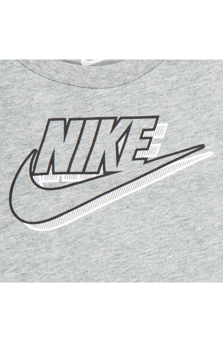 Nike Swoosh Long Sleeve T-Shirt & Joggers Set, Alternate, color, Black