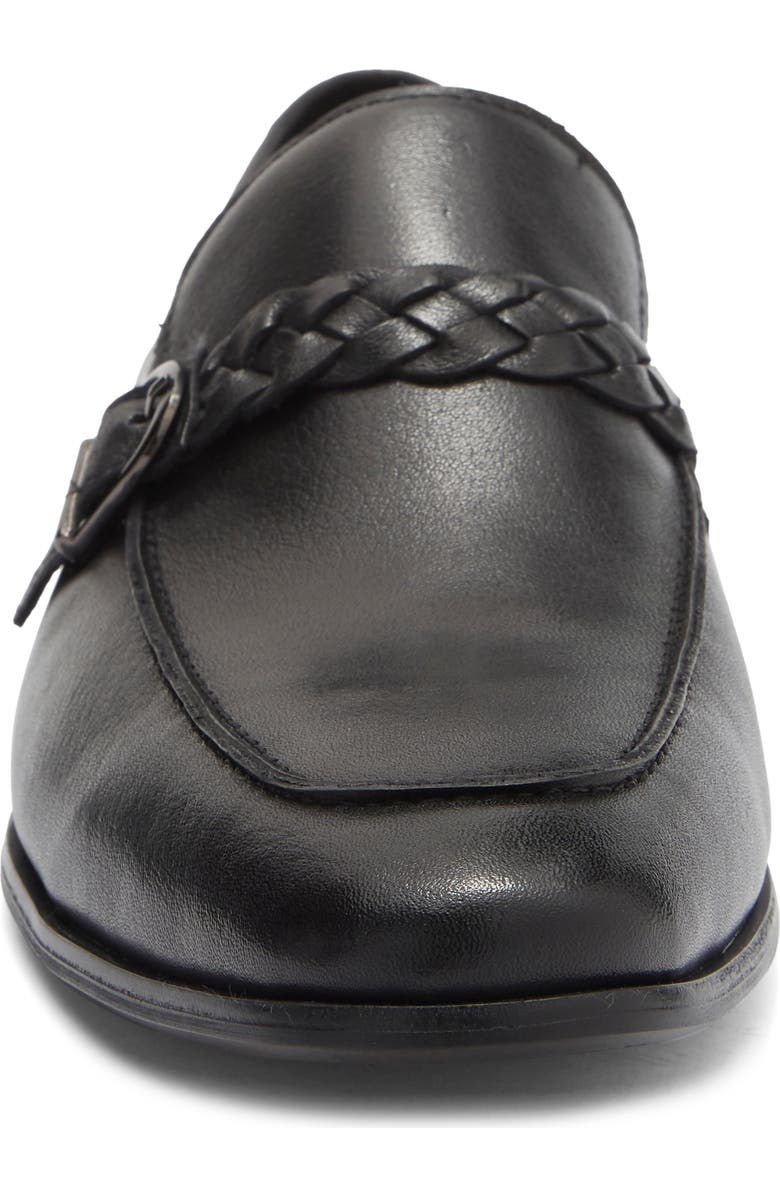 Steve Madden Chauncey Loafer, Alternate, color, Black Leather