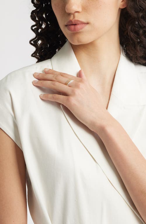 Nordstrom Set Of 7 Stacking Rings In Brown