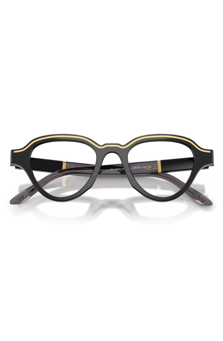Emporio Armani 47mm Irregular Optical Glasses, Alternate, color, 