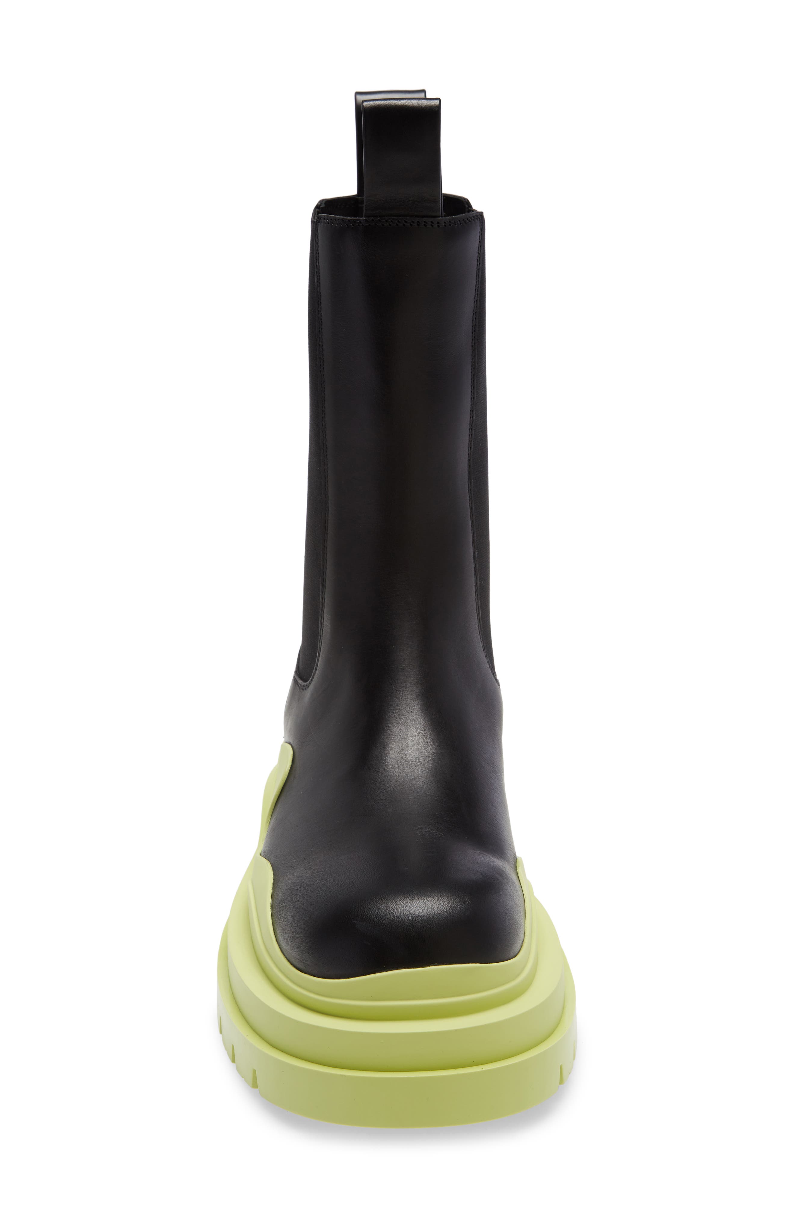 Clear Sole Chelsea Boot, Alternate, color, BLACK/ BLACK/ BLACK