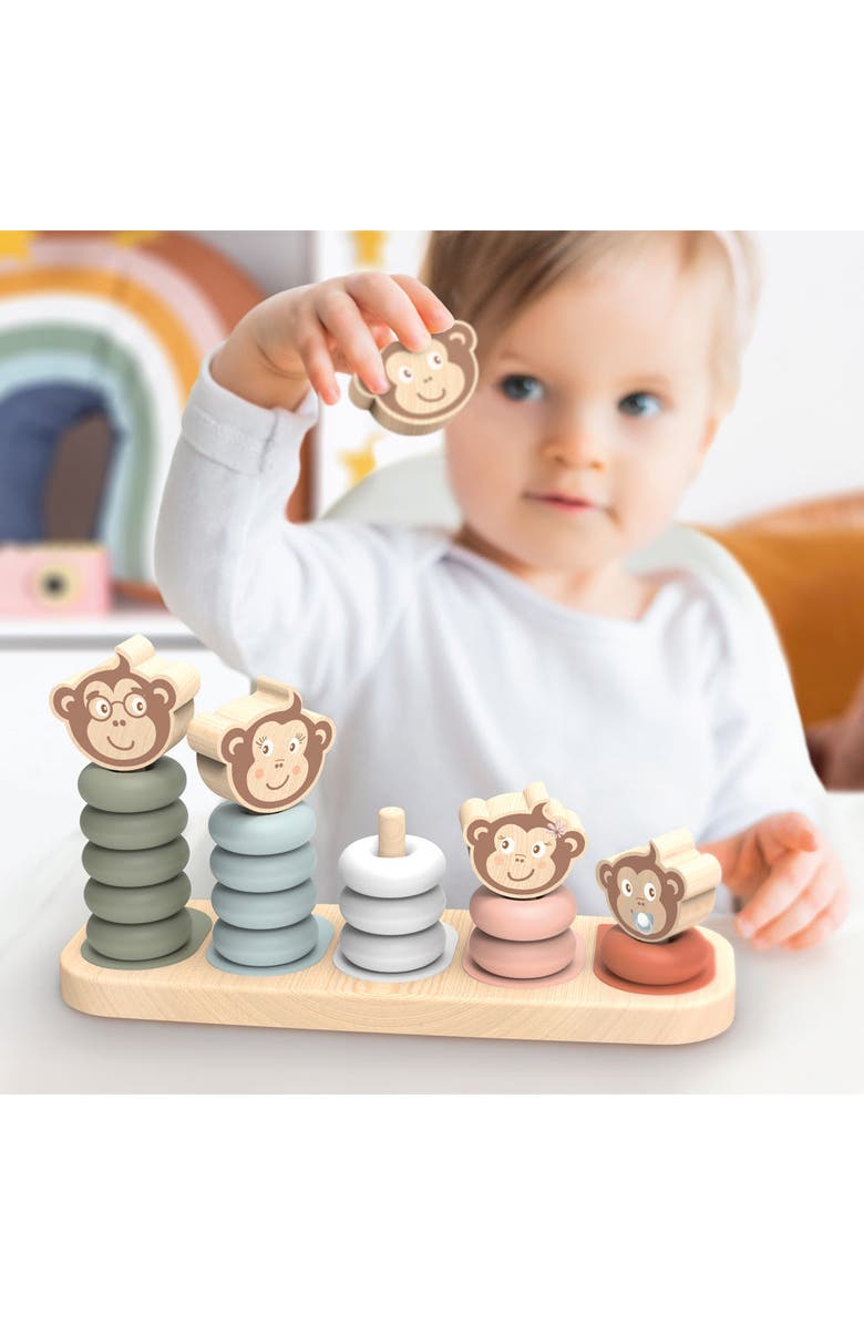 Speedy Monkey Monkey Family Stacker, Alternate, color, Multi