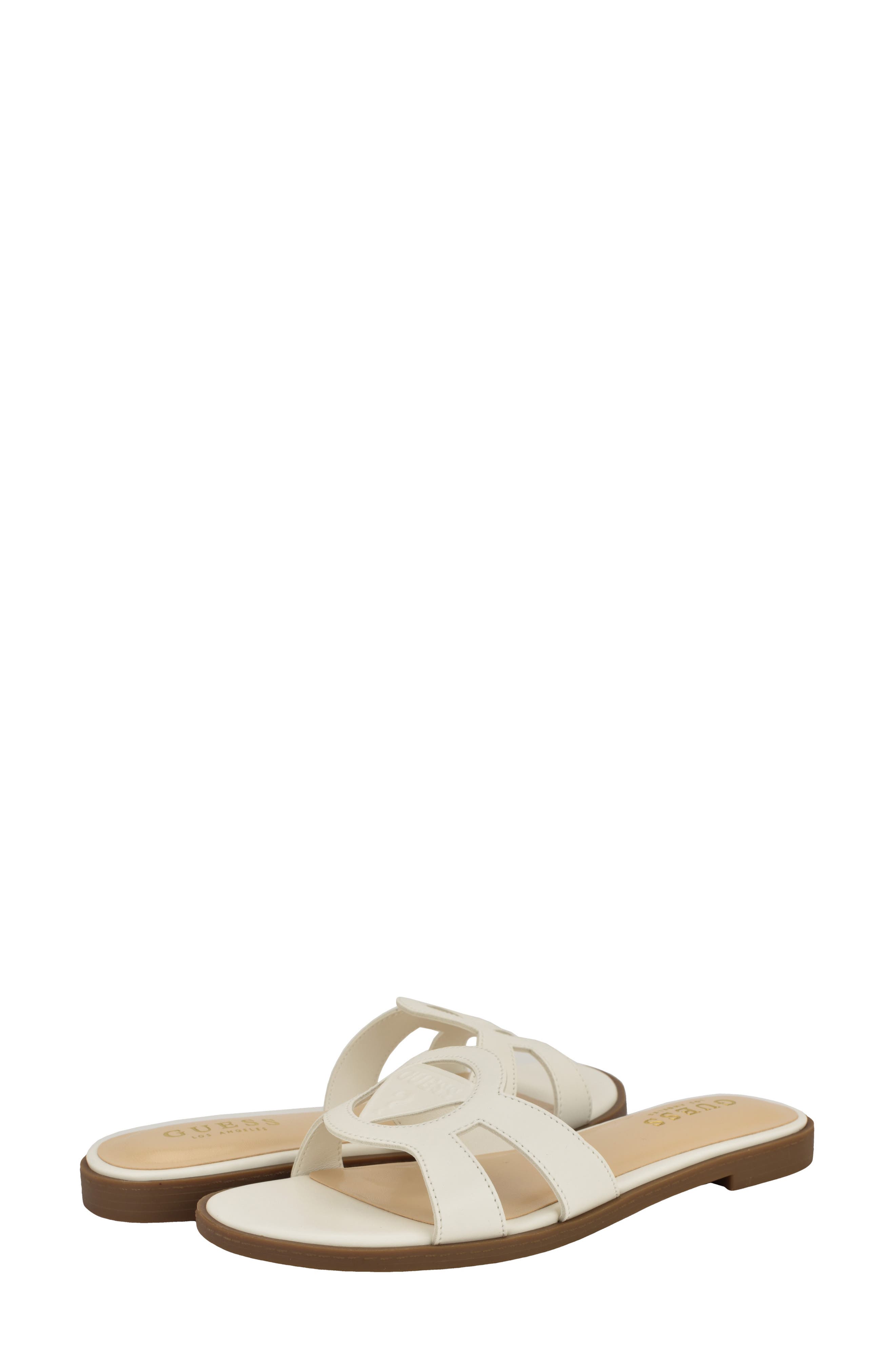 Mazzie Slide Sandal, Alternate, color, WHITE