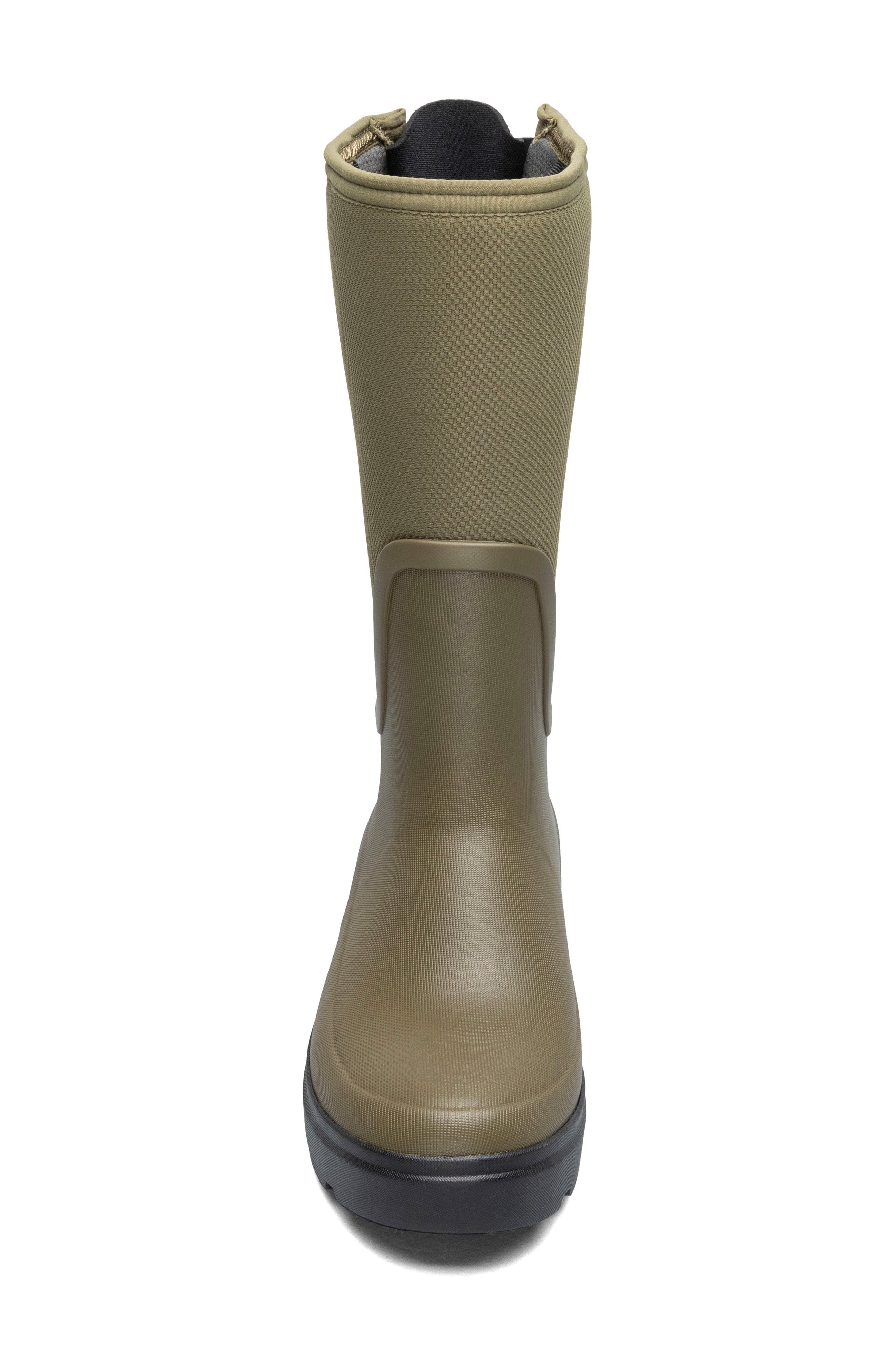 Hazel Tall Adjustable Calf Rain Boot, Alternate, color, OLIVE