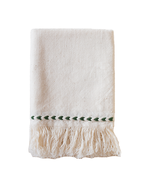 Kd Weave Braid Detail Napkin In Green
