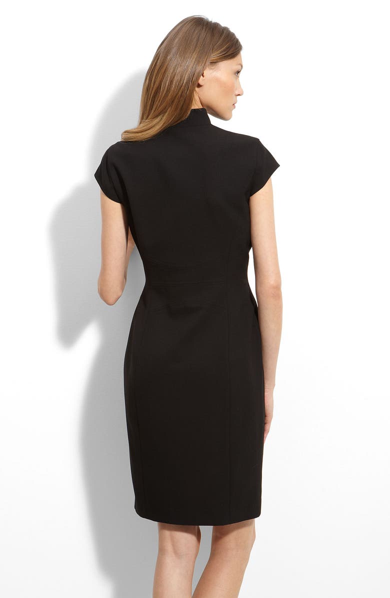 Calvin Klein Crepe Wrap Dress, Alternate, color,