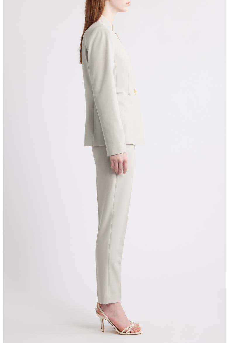 Notch Neck One-Button Jacket, Alternate, color, OATMEAL