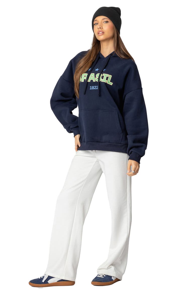 Brasil Oversize Hoodie, Alternate, color, NAVY