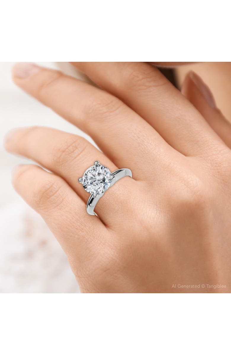 Bliss Diamond Certified 4.47Ct Solitaire Diamond Engagement Ring 14k Gold lab Grown, Alternate, color,