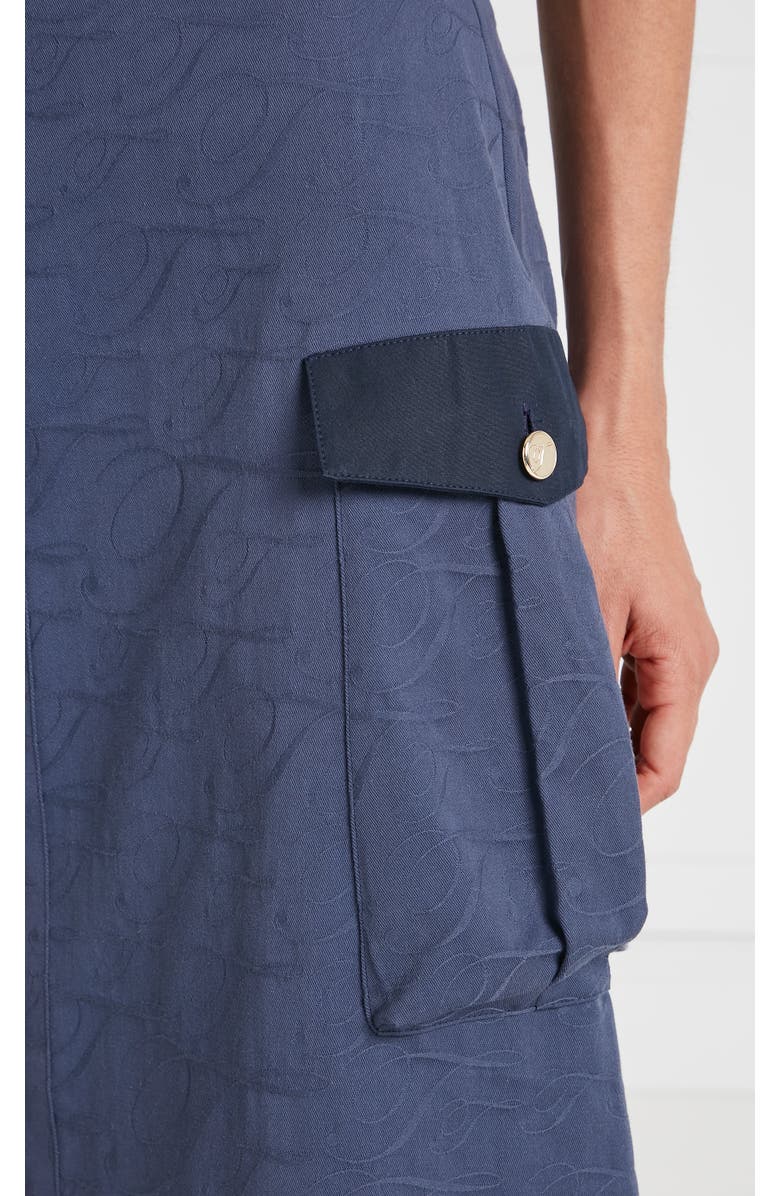 Temperley London Victory Skirt, Alternate, color, Sea Blue