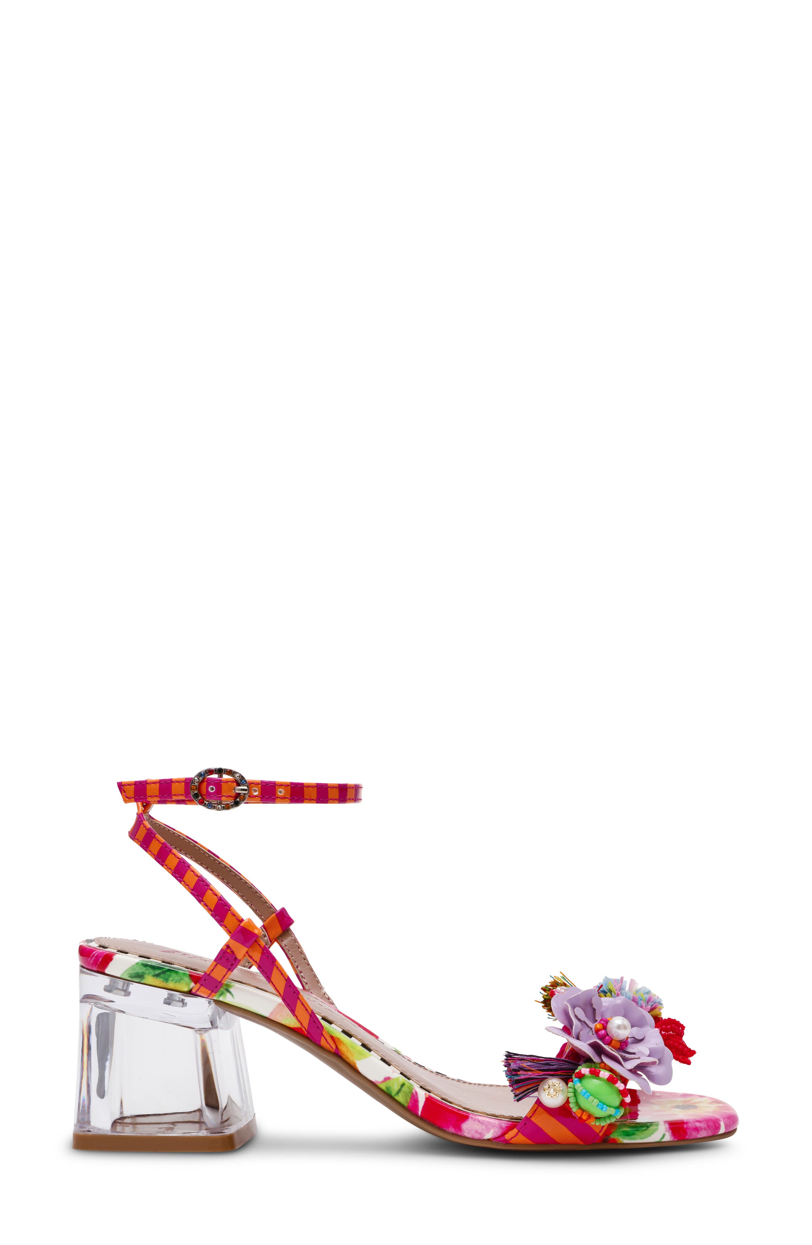 Betsey Johnson Merrily Ankle Strap Sandal, Alternate, color, Bright Multi