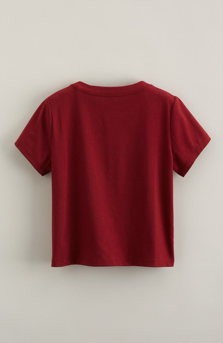 Treasure & Bond Kids' Graphic Baby Tee, Alternate, color, Red Syrah Howdy