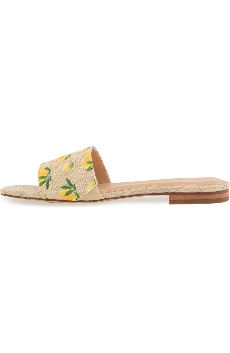 Esprit Rylee Slide Sandal, Alternate, color, Natural Linen/ Lemon