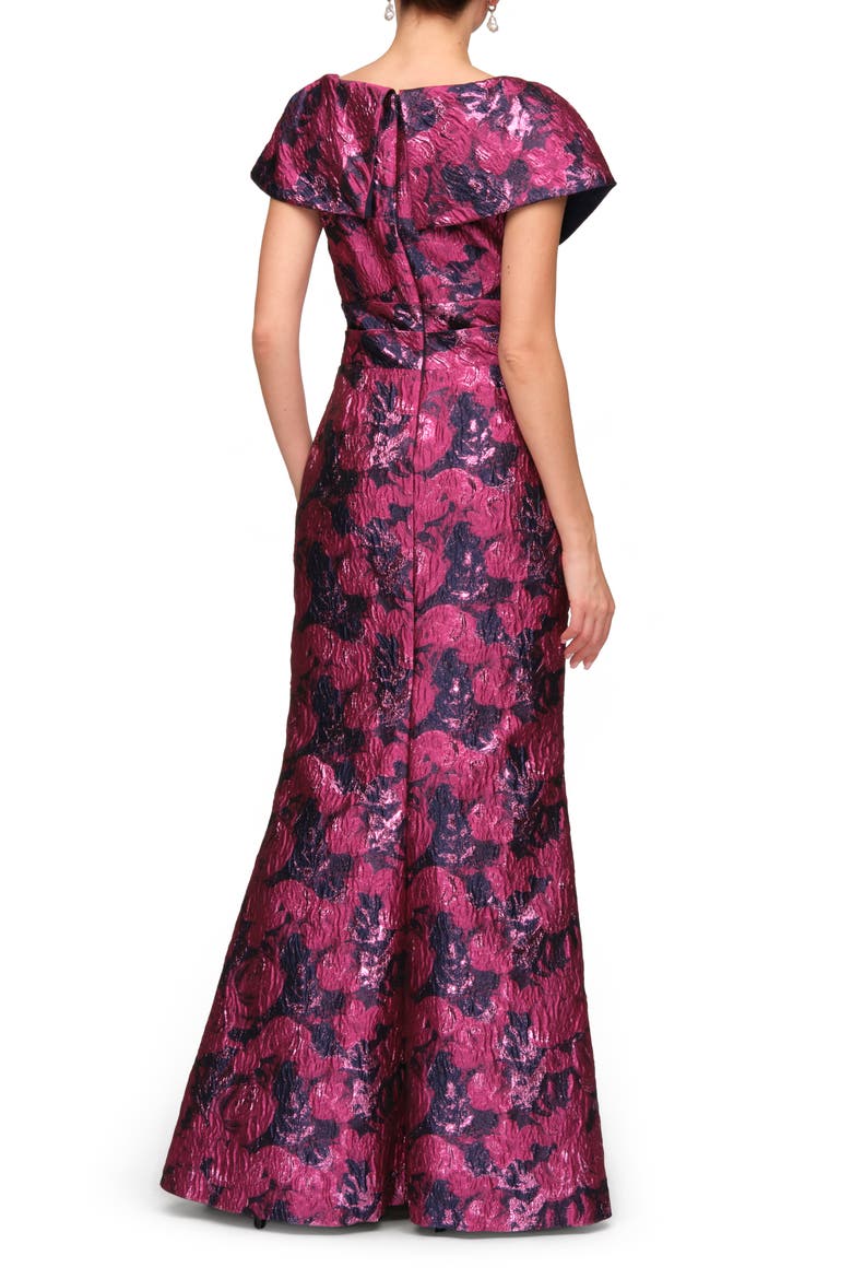 Aurelia Mermaid Gown, Alternate, color, MAGENTA/ NAVY