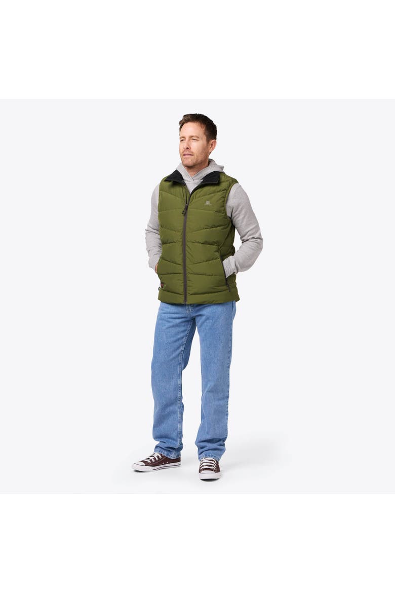 Men's Mobile Warming Crest Heated Vest, Alternate, color, Olive Green