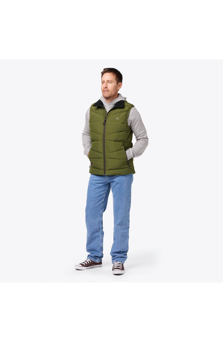 Mobile Warming Men's Mobile Warming Crest Heated Vest, Alternate, color, Olive Green