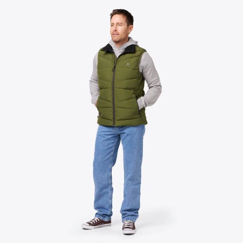 Mobile Warming Crest Heated Vest In Green