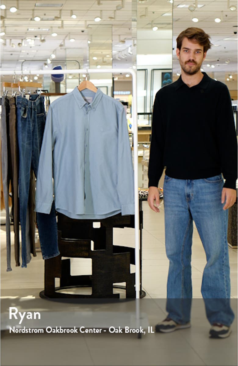 Bolton Regular Fit Solid Cotton Oxford Button-Down Shirt, sales video thumbnail