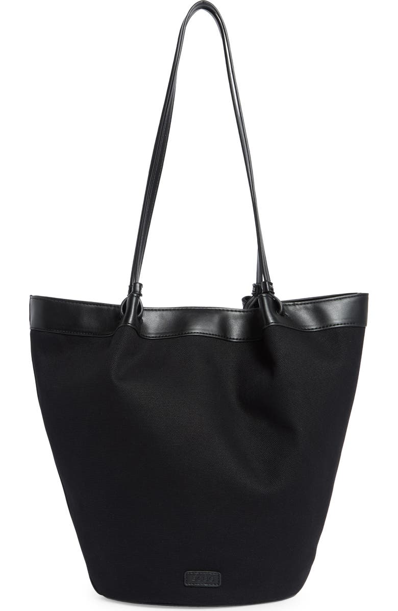BCBG Canvas Tote Bag, Alternate, color, Black