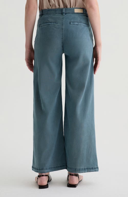 Ag Caden Twill Wide Leg Pants In Blue