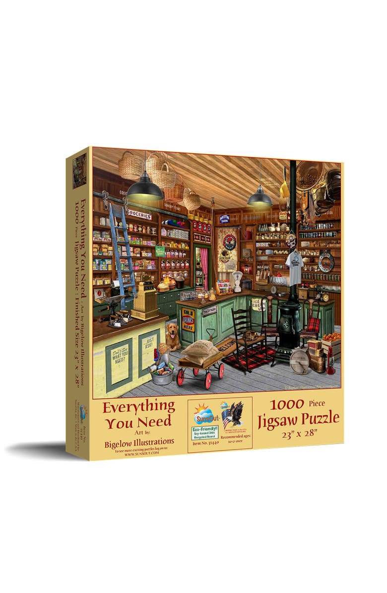 Sunsout Everything You Need 1000 piece Jigsaw Puzzle for Adults, Main, color, Multicolor