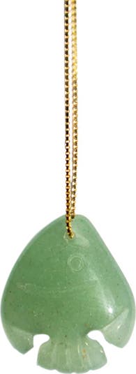 Zodiac collection Pisces Jade stone necklace