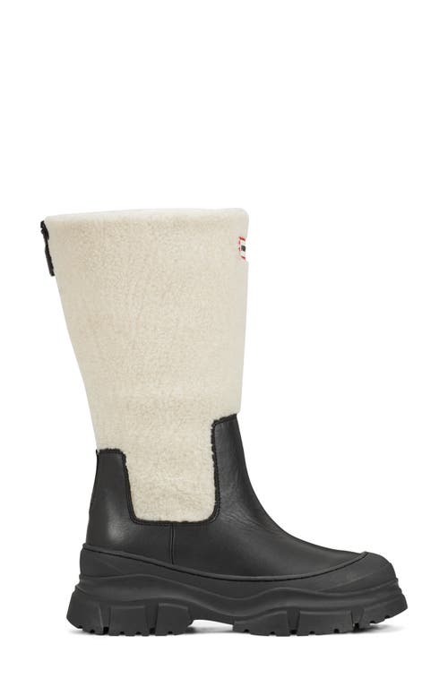 Hunter Tisha Lug Sole Waterproof Snow Boot In Black