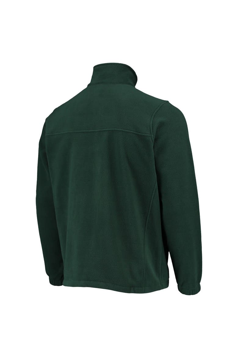 Men's Columbia Green Michigan State Spartans Flanker III Fleece Team Full-Zip Jacket, Alternate, color, Green
