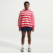 Nike Women's Nike White/Red USMNT Oversized Phoenix Fleece Hoodie