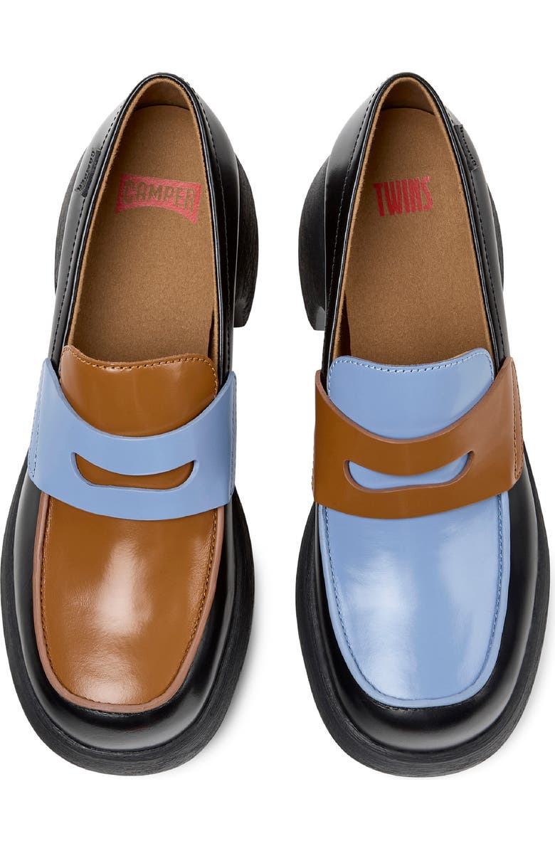 Camper Thelma II Platform Loafer, Alternate, color, Multi - Tan Assorted