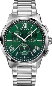 BALMAIN WATCHES Madrigal Bracelet Chronograph Watch, 42mm