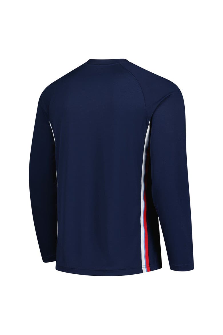 Men's Nike Navy LA Clippers 2025/26 Authentic Pre-Game Legend Dri-FIT Long Sleeve Shooting Shirt, Alternate, color, Navy