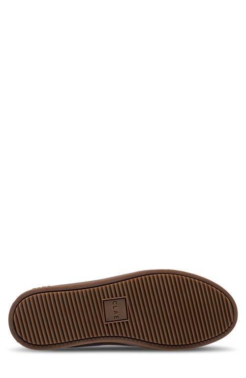 Clae Deane Low Top Leather Sneaker In Brown
