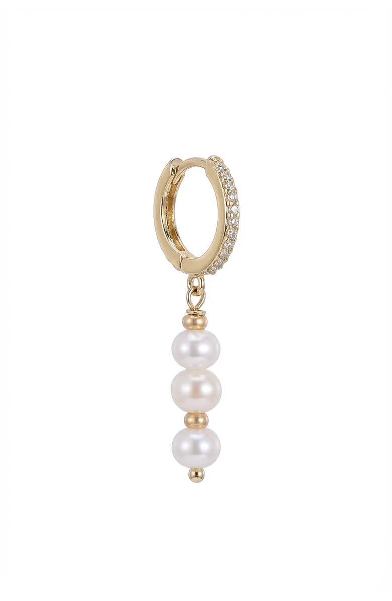 Joey Baby Freshwater Pearl Rose Gold Drop Earrings, Alternate, color, 18K Gold Plated