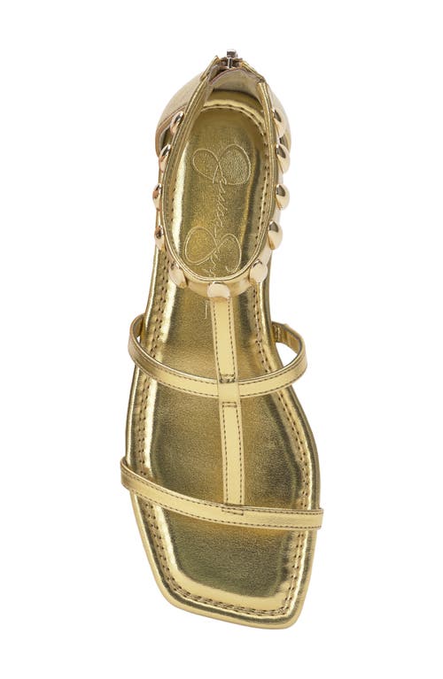 Jessica Simpson Elusta Ankle Strap Sandal In Gold