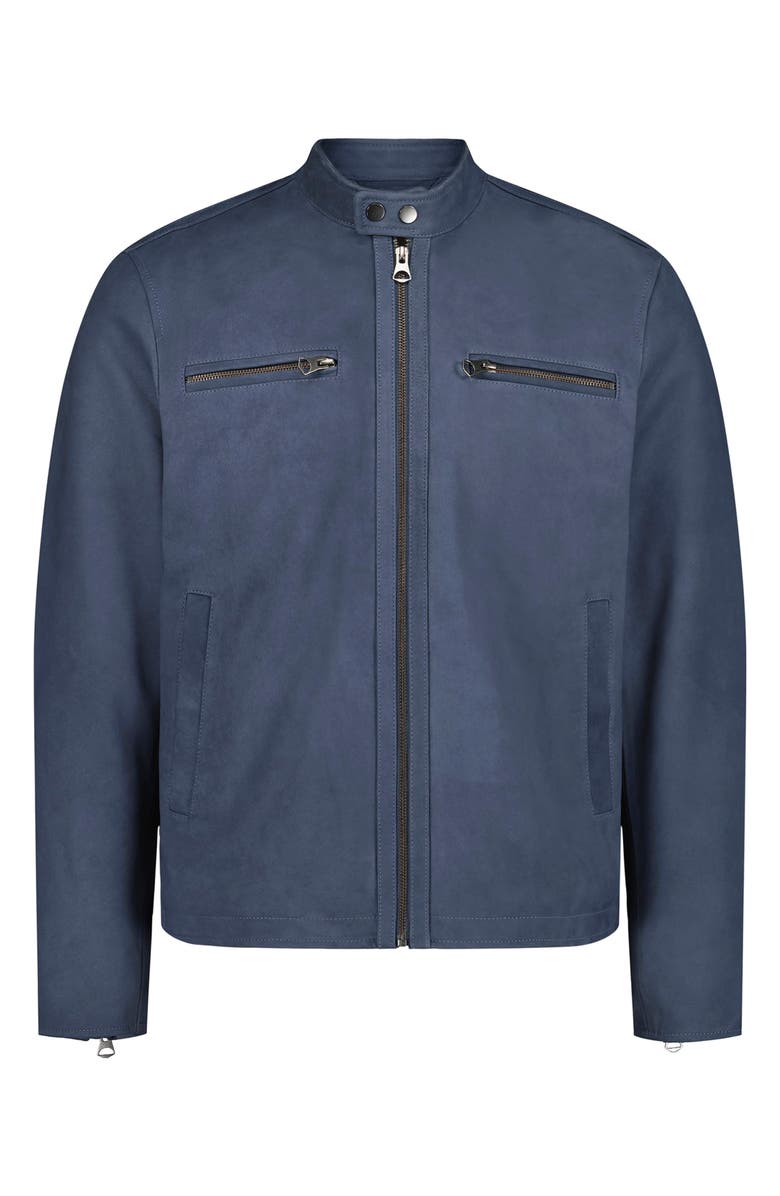 Robert Graham Artino Leather Racing Jacket, Alternate, color, 