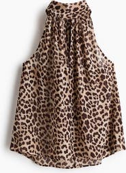 H&M Scarf-collar Chiffon Top