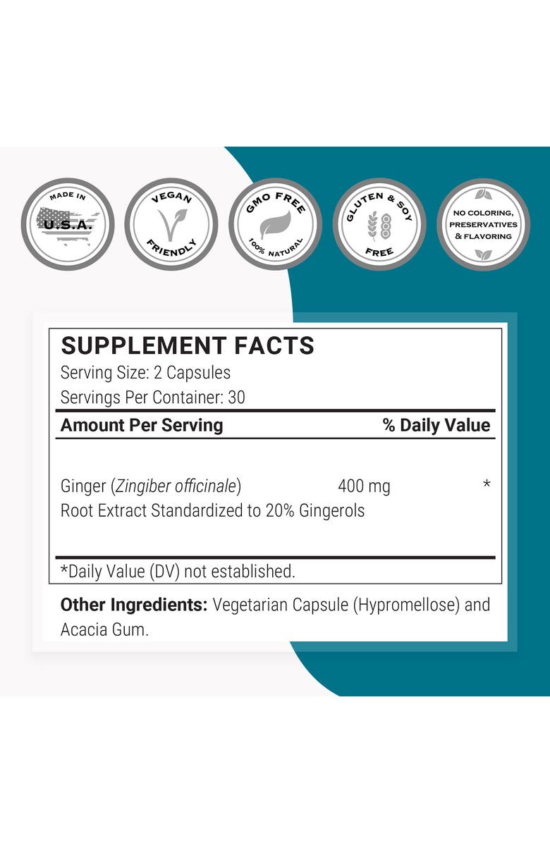 SuperSmart Super Gingerols 400mg, Alternate, color, NO COLOR