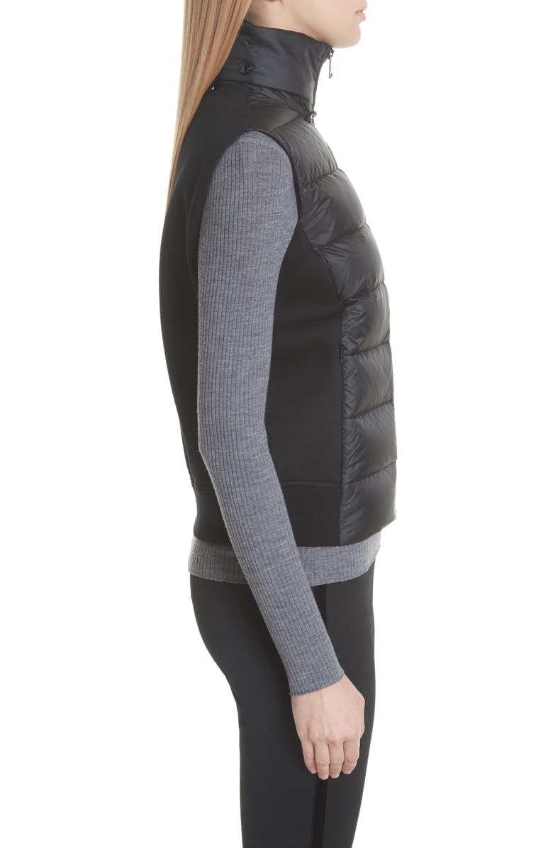 Moncler Down Quilted Fleece Vest, Alternate, color,