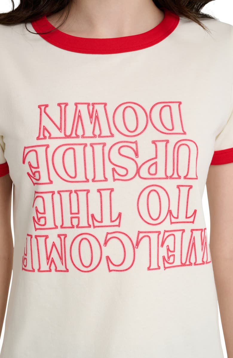 Wrangler x Stranger Things Upside Down Graphic T-Shirt, Alternate, color, Marshmallow