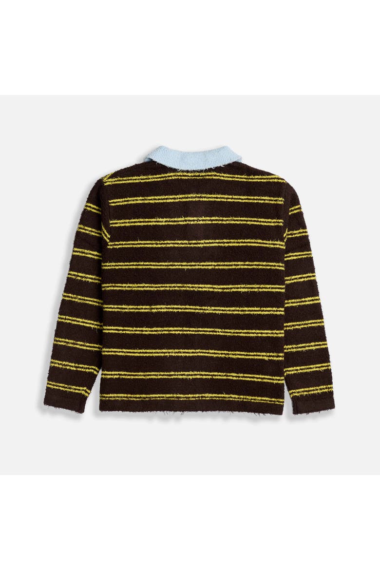Clubhouse Striped Polo, Alternate, color, Brown